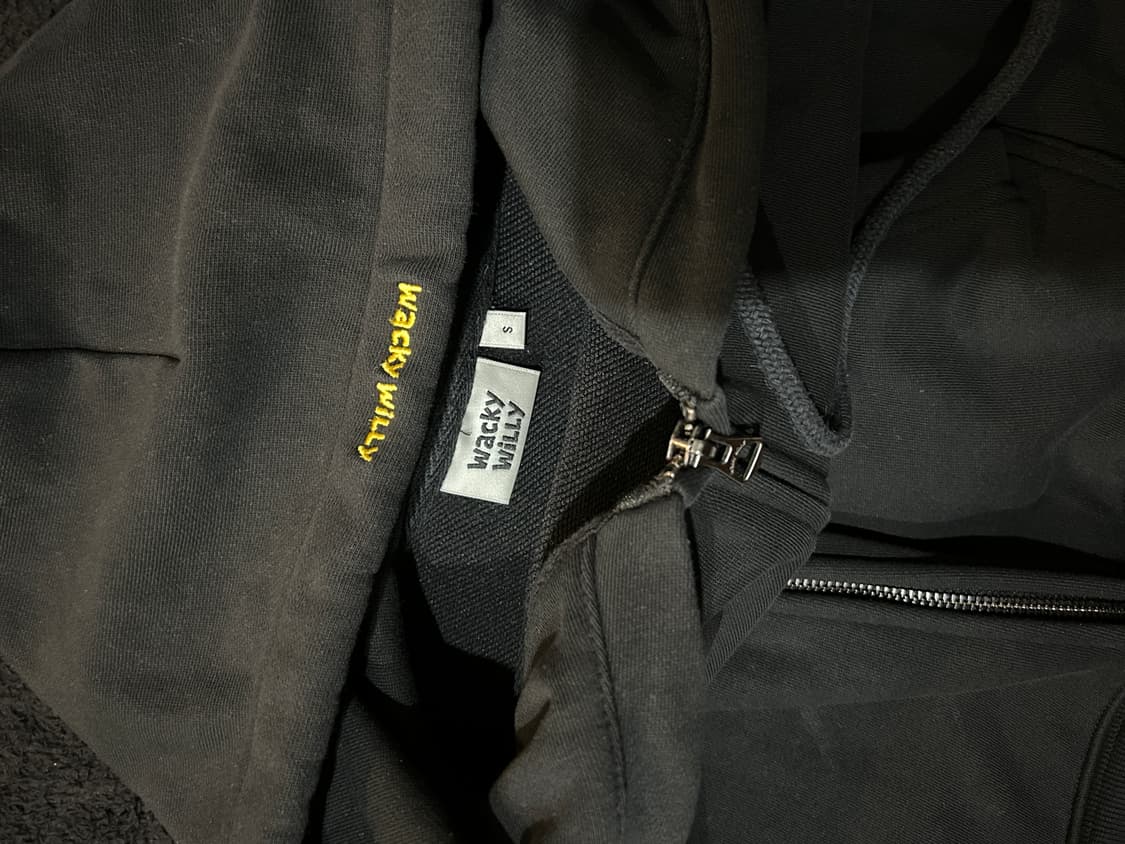 Wacky Willy 블랙 후드집업 S 상품이미지1