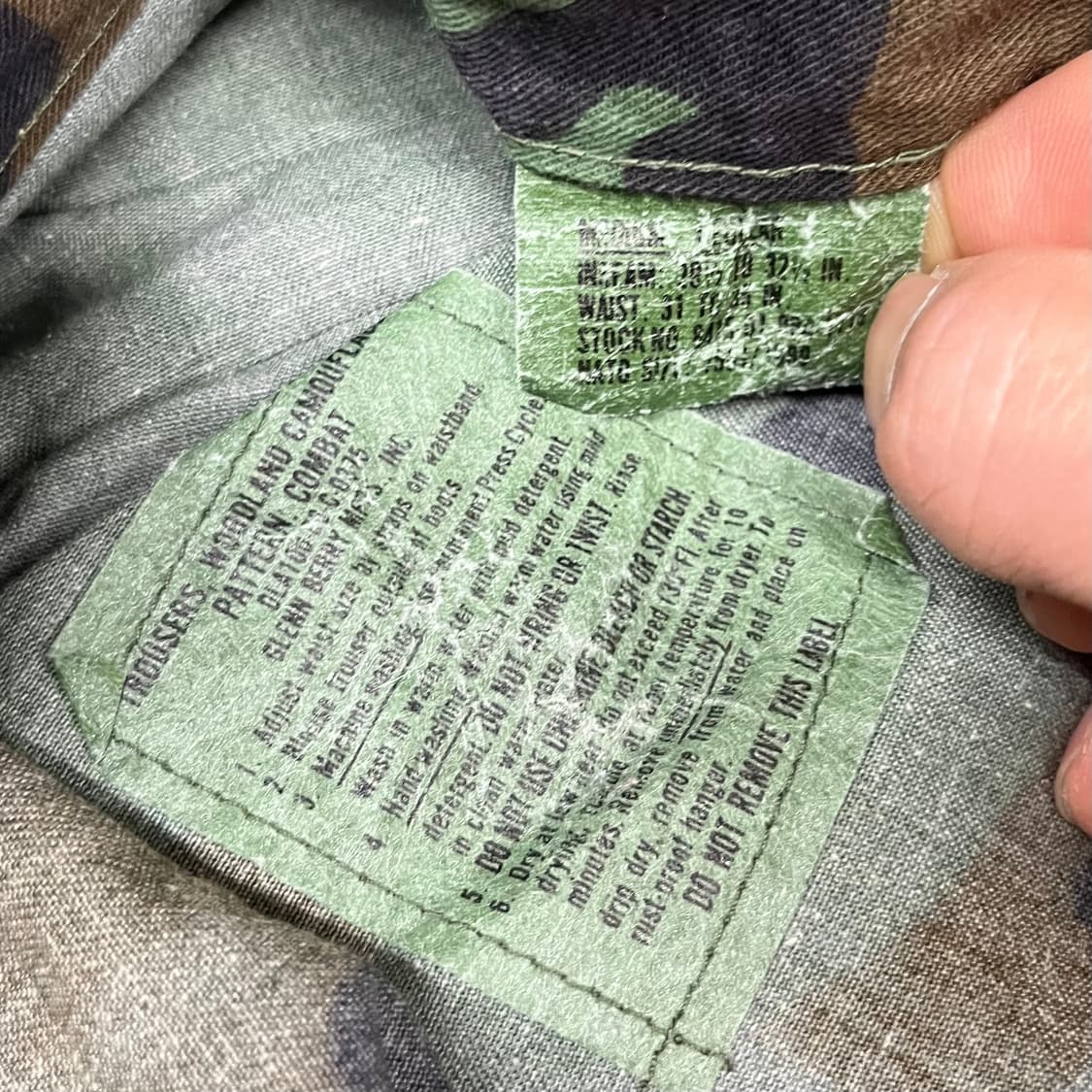 오리지날 미군 우드랜드 BDU 팬츠 (M/R) 상품이미지5