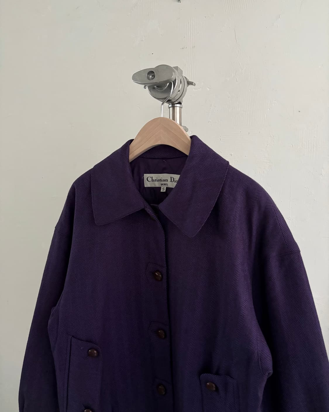 크리스챤 디올 스포츠 90‘s 퍼플 울 헤링턴 자켓 상품이미지2