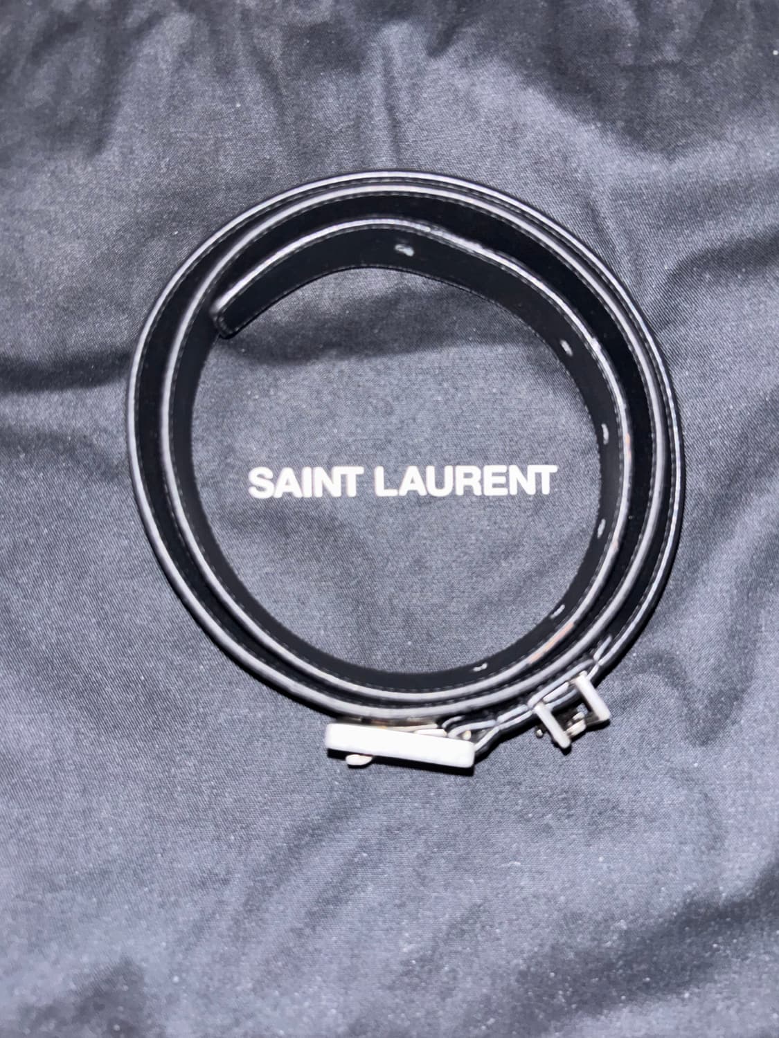 생로랑 모노그램 로고 폭 3CM벨트 상품이미지2