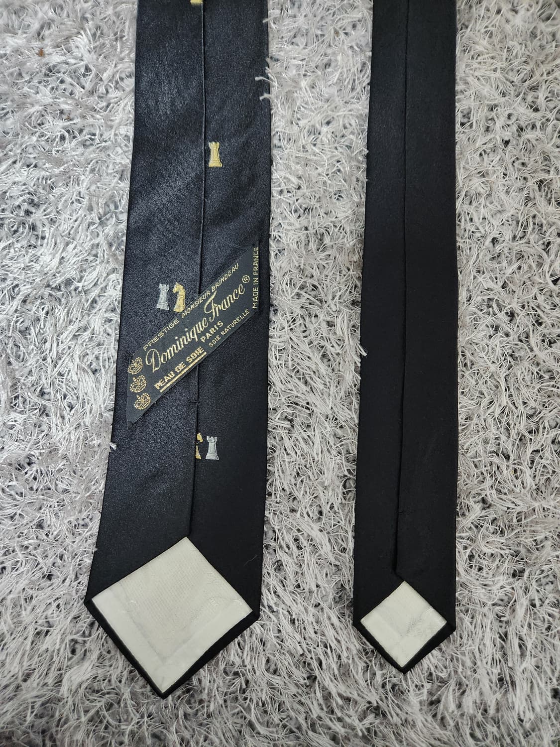 도미니크프랑스 체스 패턴 넥타이 Free - N8 상품이미지3