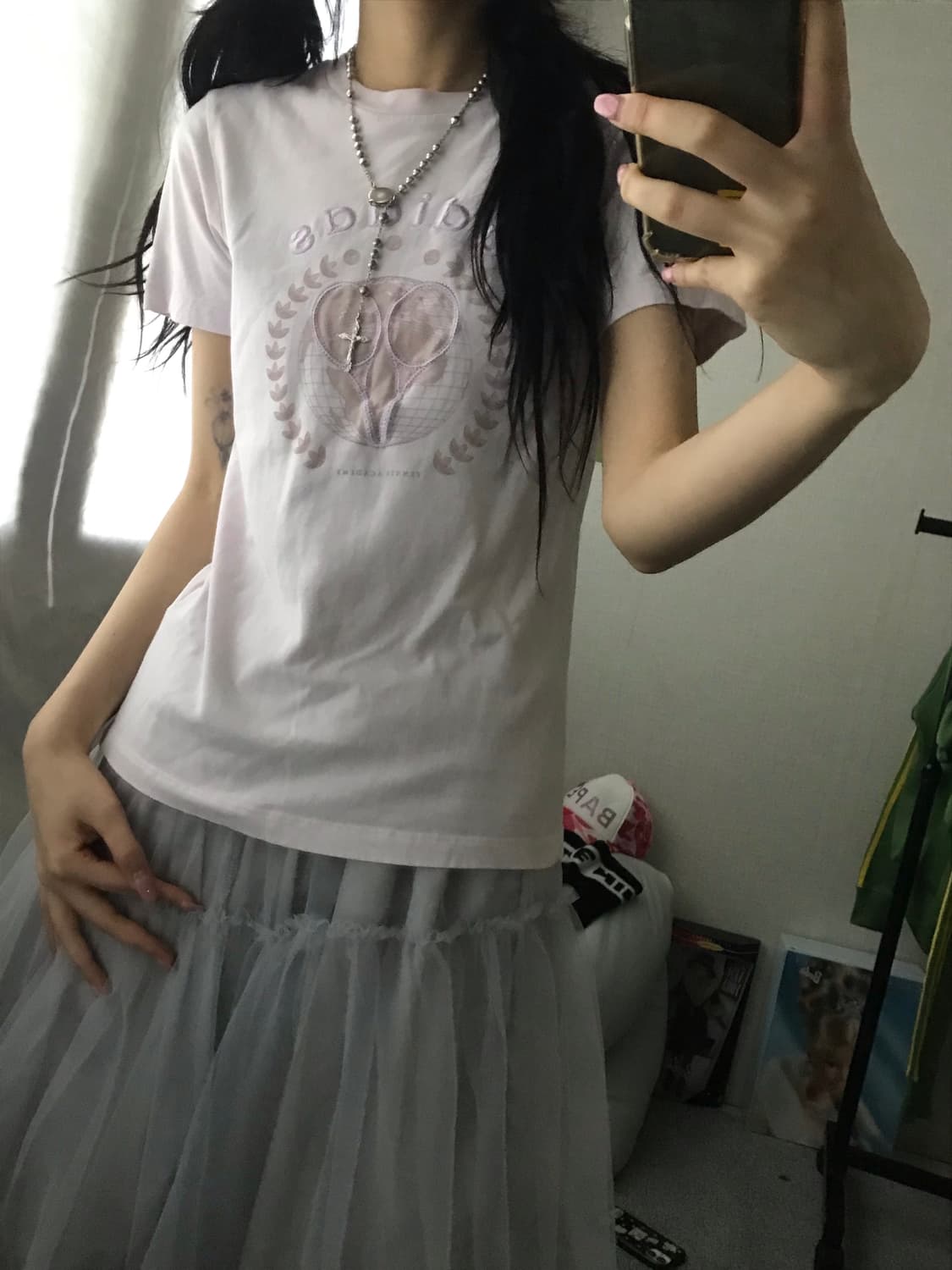아디다스 페일핑크 반팔티셔츠 상품이미지3