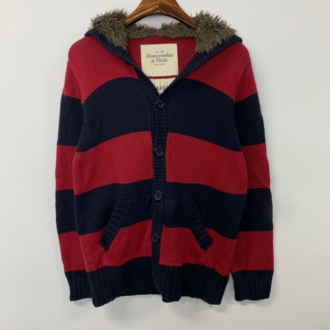 아베크롬비 y2k 와투케 단가라 니트 후드 가디건 상품이미지2