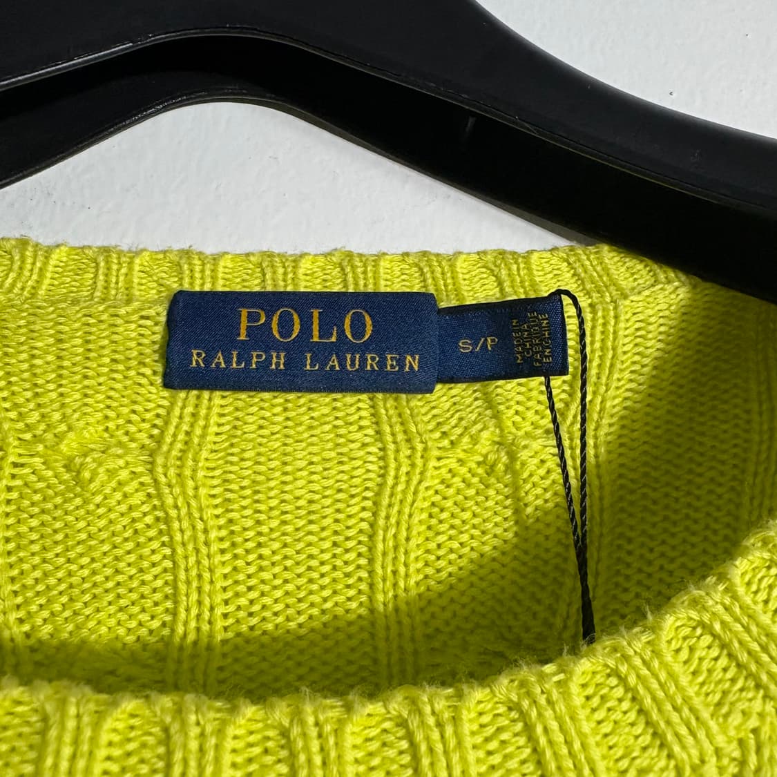 폴로 랄프로렌 네온 옐로우 케이블 니트 (무료배송) 상품이미지3