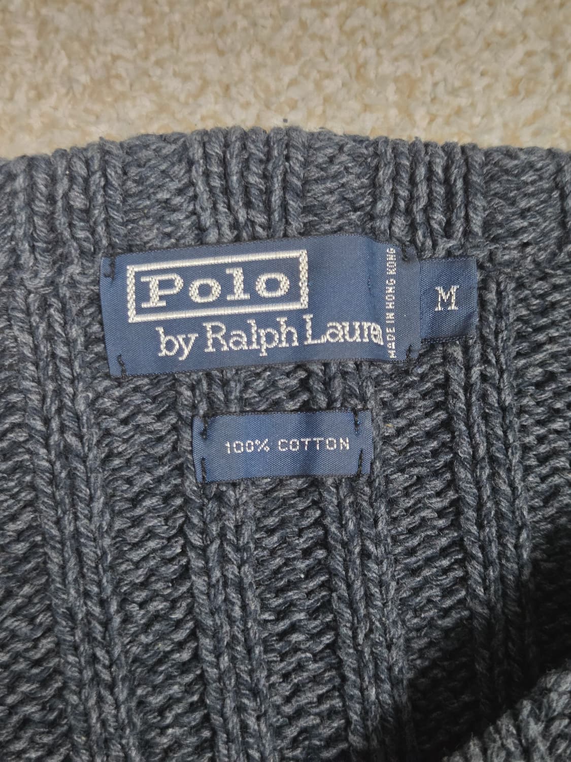 [폴로 랄프로렌] 빈티지 코튼 립 니트 스웨터 | 00259 상품이미지3