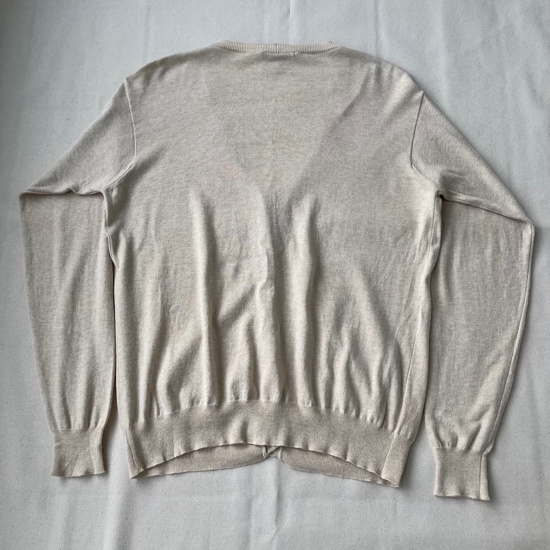 00s 셀린느 베이지 미니멀 코튼 가디건 상품이미지9