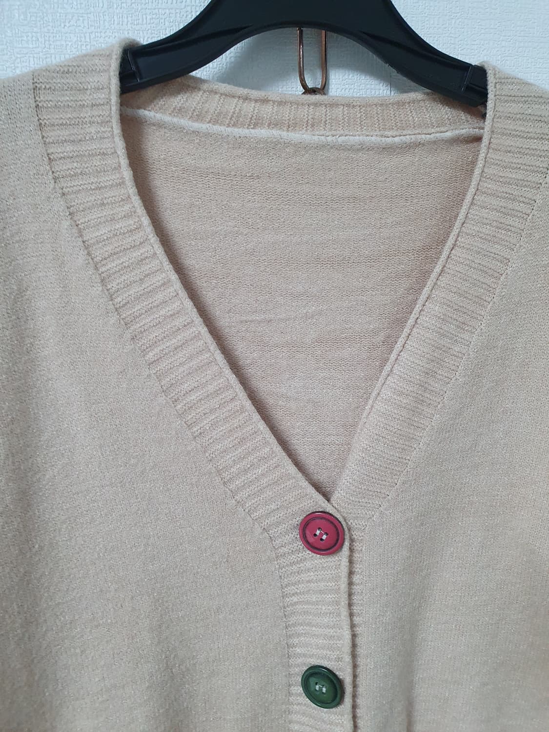 컬러배색니트가디건 상품이미지2