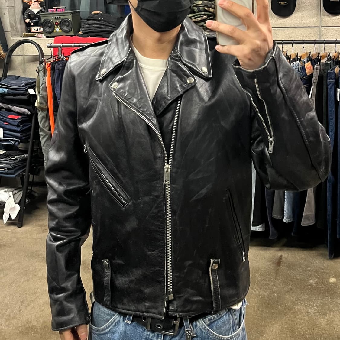 70s 할리데이비슨 더블 라이더 자켓 (105) 상품이미지7