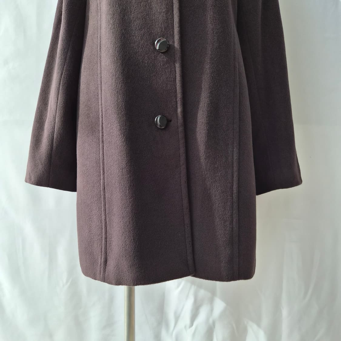 IMAGINA 앙고라 울 밍크카라 하프코트 상품이미지5