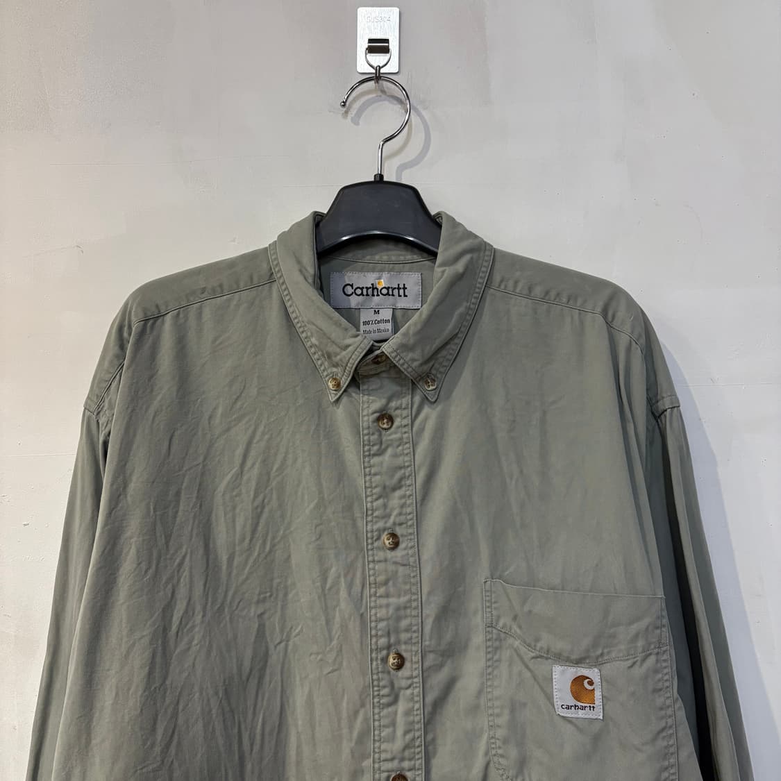 칼하트 셔츠 M 세이지 상품이미지3