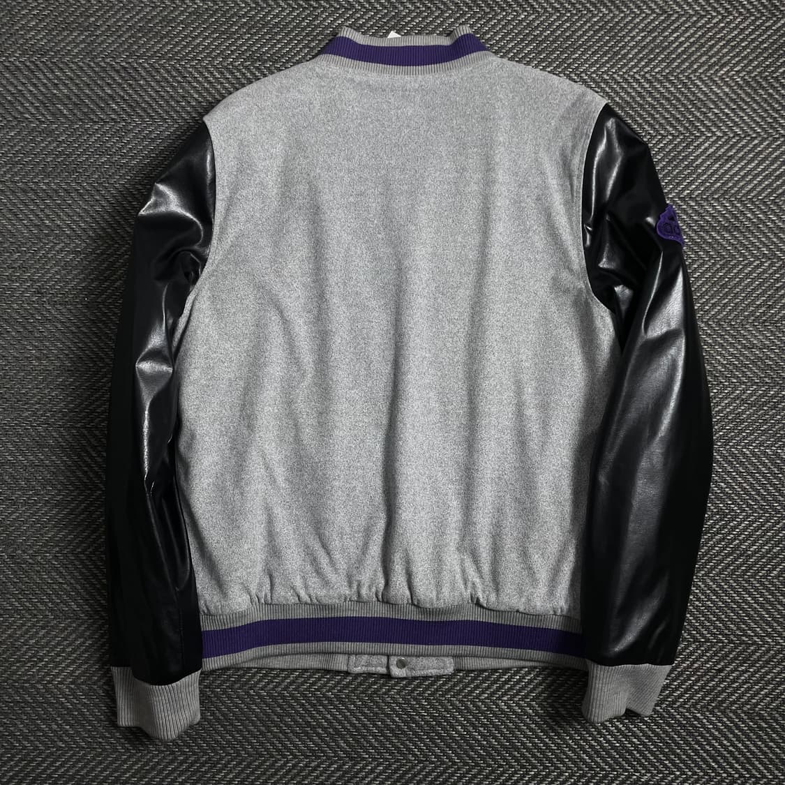 아디다스 빅로고 레더 스웻 바시티 자켓o 4026 상품이미지5