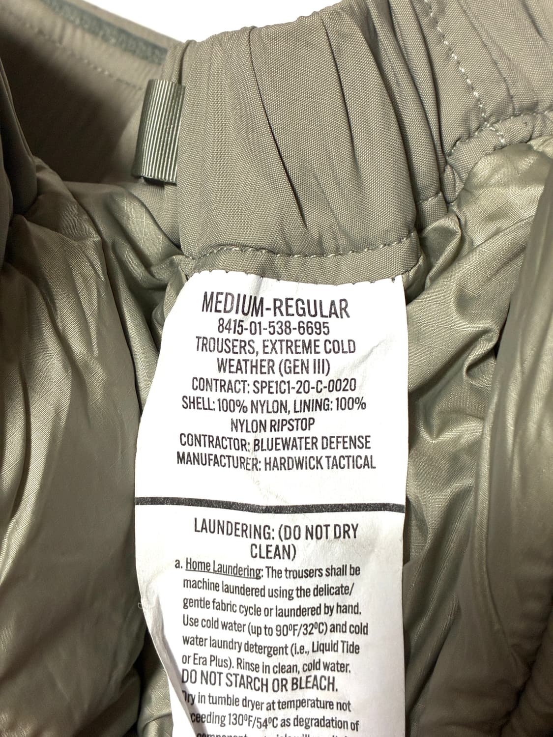 미군 프리마로프트 패딩 바지 (32-34) 상품이미지4