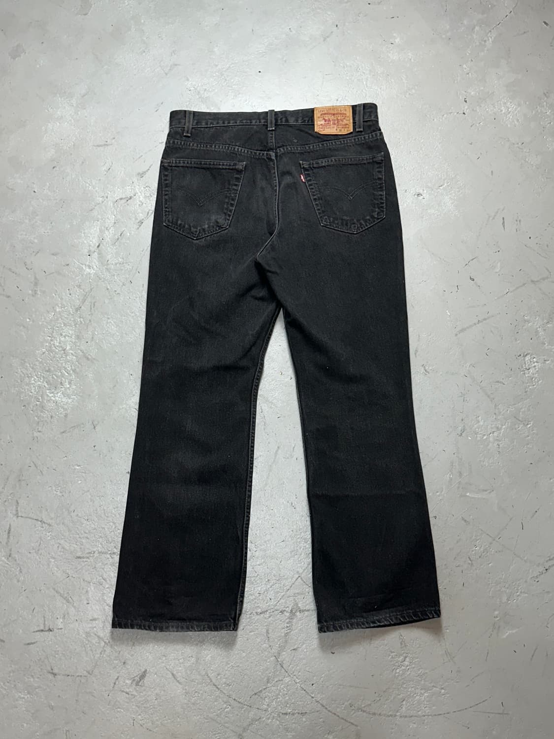 90's 리바이스 517 블랙 부츠컷 플레어진 상품이미지4