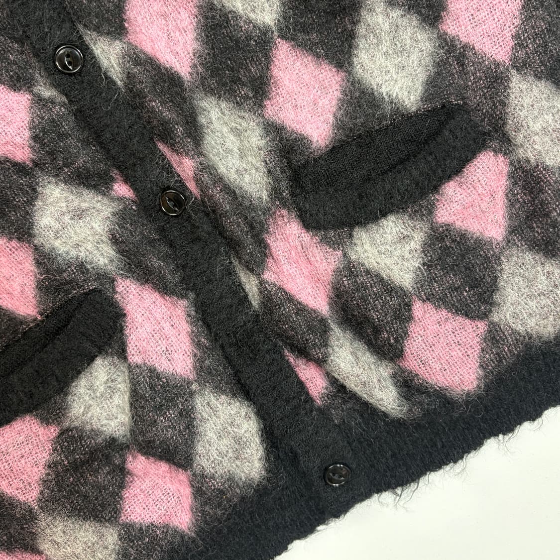 10A/W 와코마리아 아가일 패턴 가디건 상품이미지4