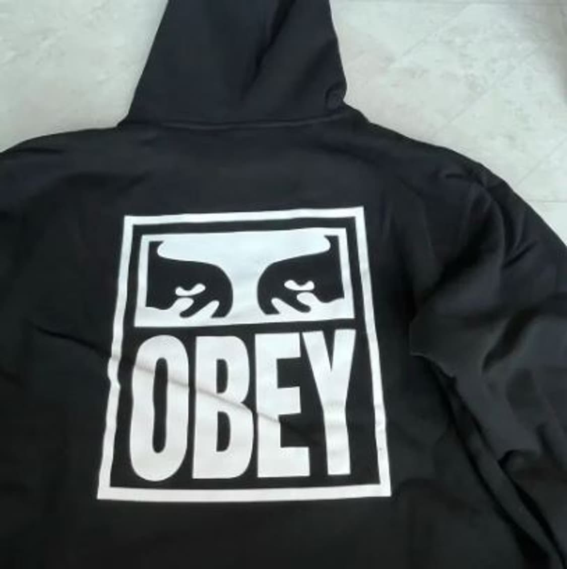 새상품) 오베이 아이즈 아이콘 후드티 블랙 L XL 상품이미지1