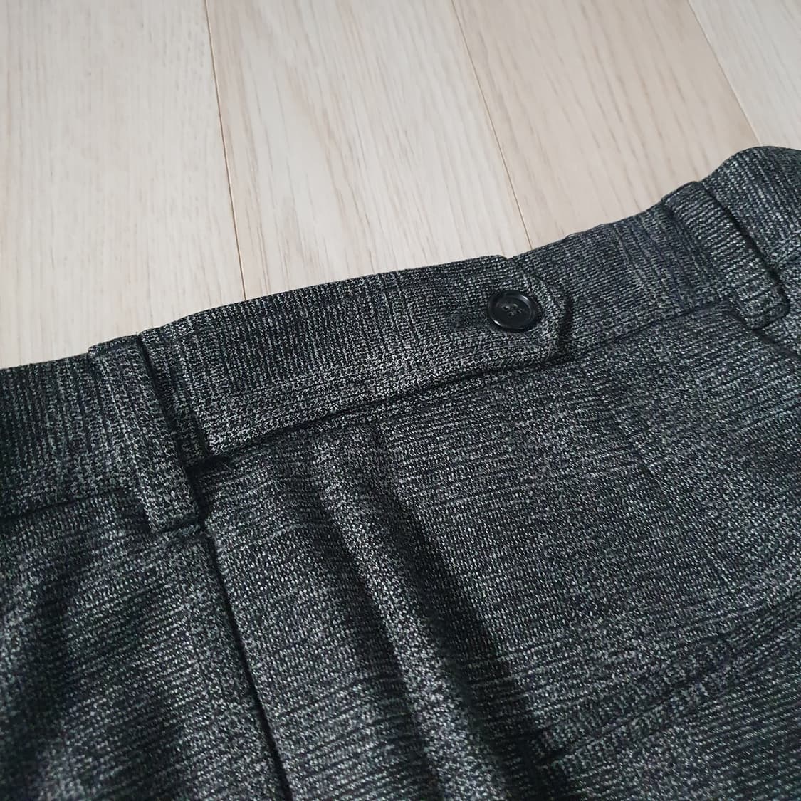 (30사이즈) 자라 슬랙스 울 팬츠 그레이 체크 바지 상품이미지5
