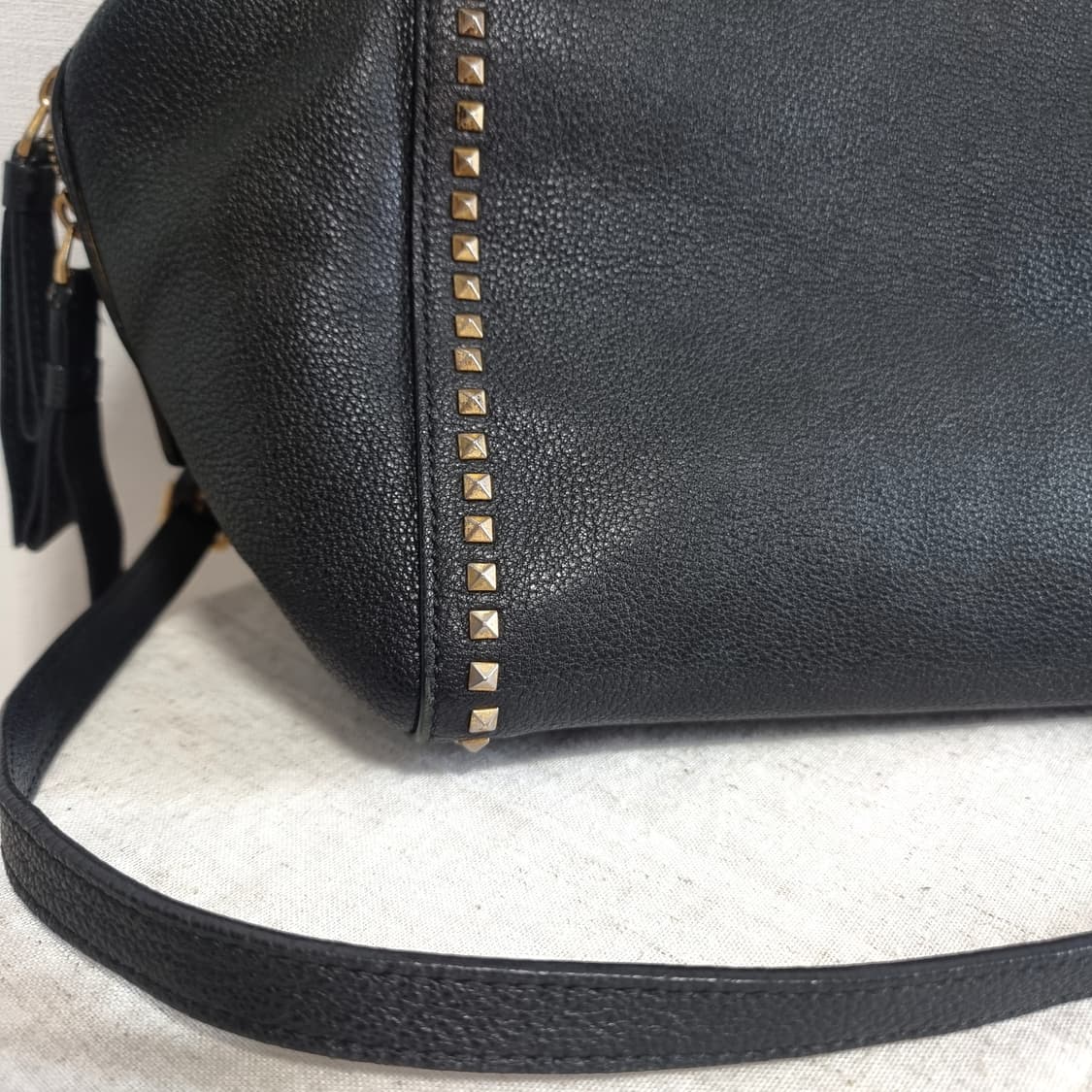 니나리치 컬렉션 천연가죽 스터드 토트백 숄더백 핸드백 가방 /구매가86만 상품이미지2