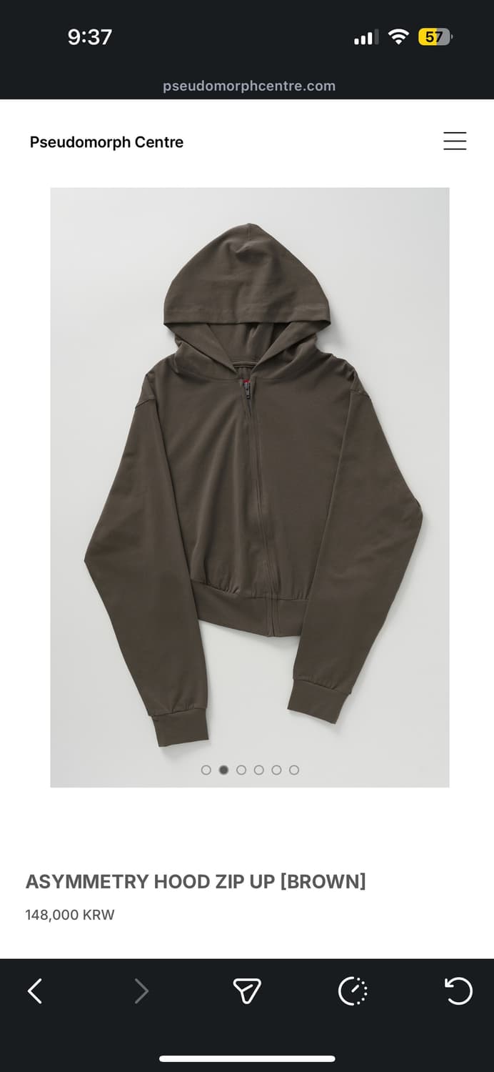 Artparment asymmetry hood zip up 상품이미지1