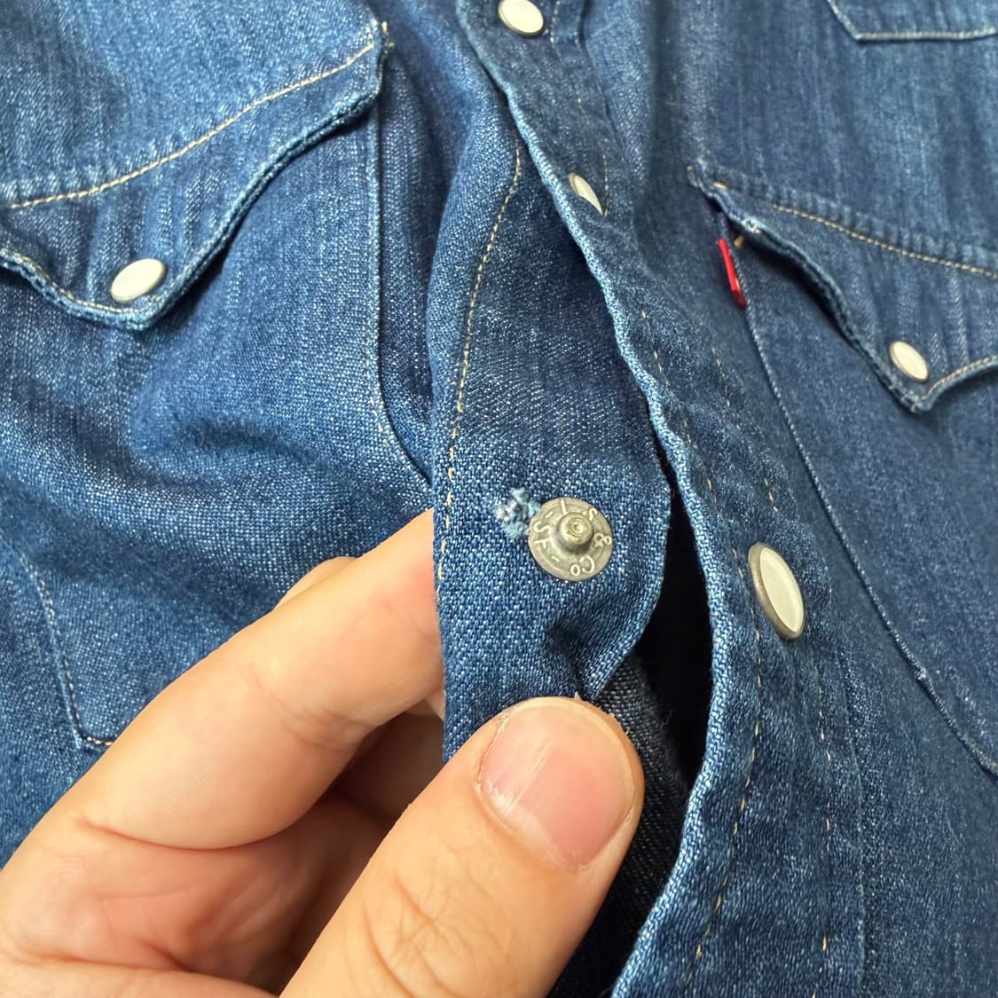 (M)Levis 리바이스 웨스턴 데님셔츠 상품이미지5