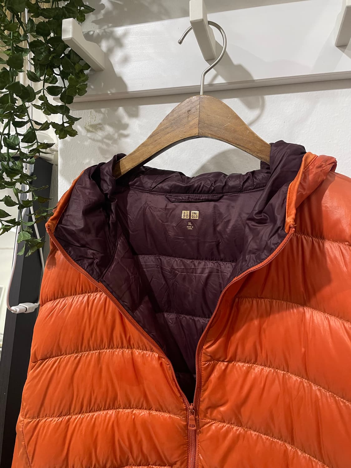 오렌지 오버핏 경량패딩 상품이미지8