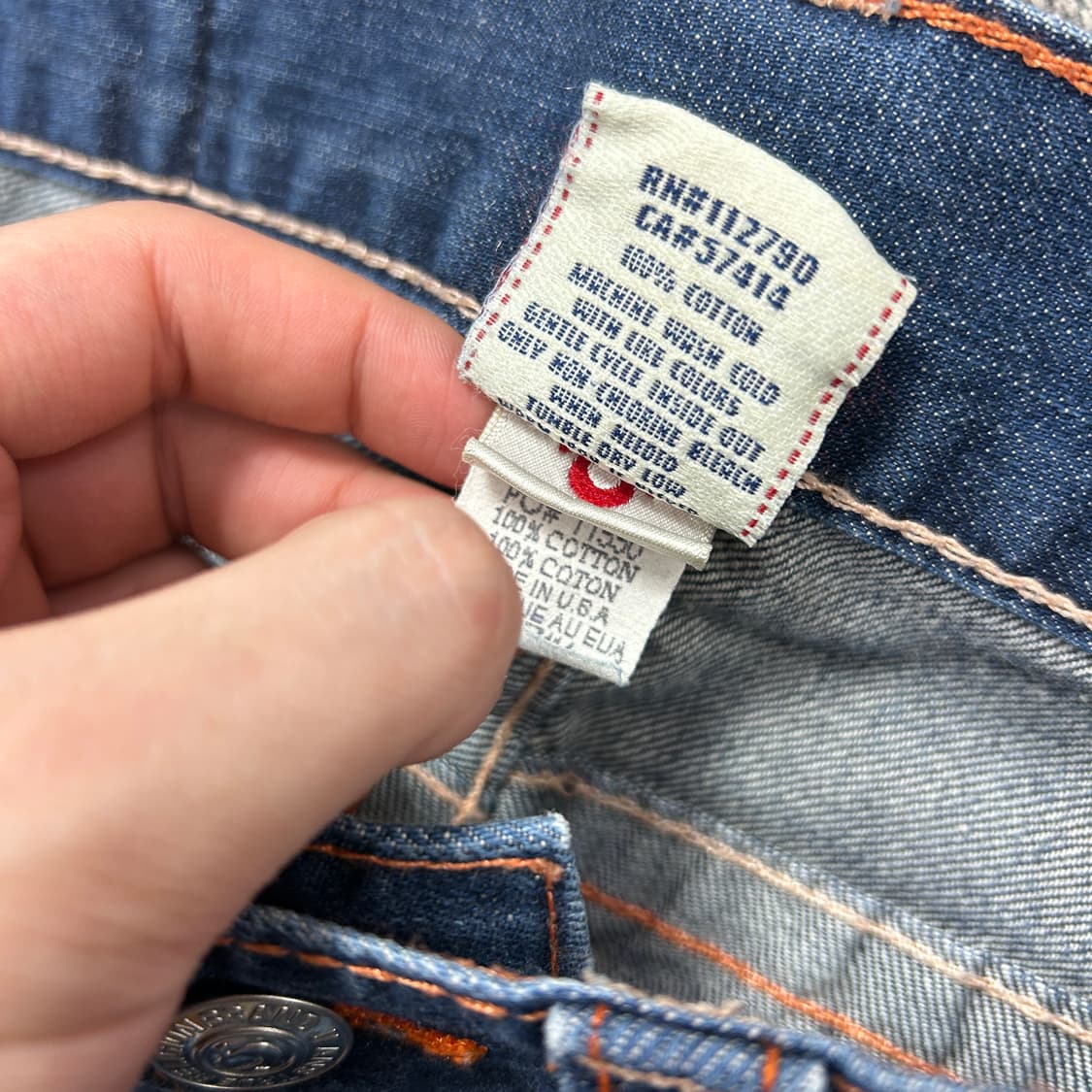 트루릴리전 섹션 스트레이트 데님팬츠(30) 상품이미지7