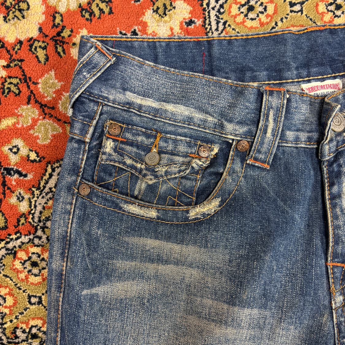 [32] 트루릴리전 JOEY 조이 데미지 부츠컷 데님 팬츠 상품이미지5