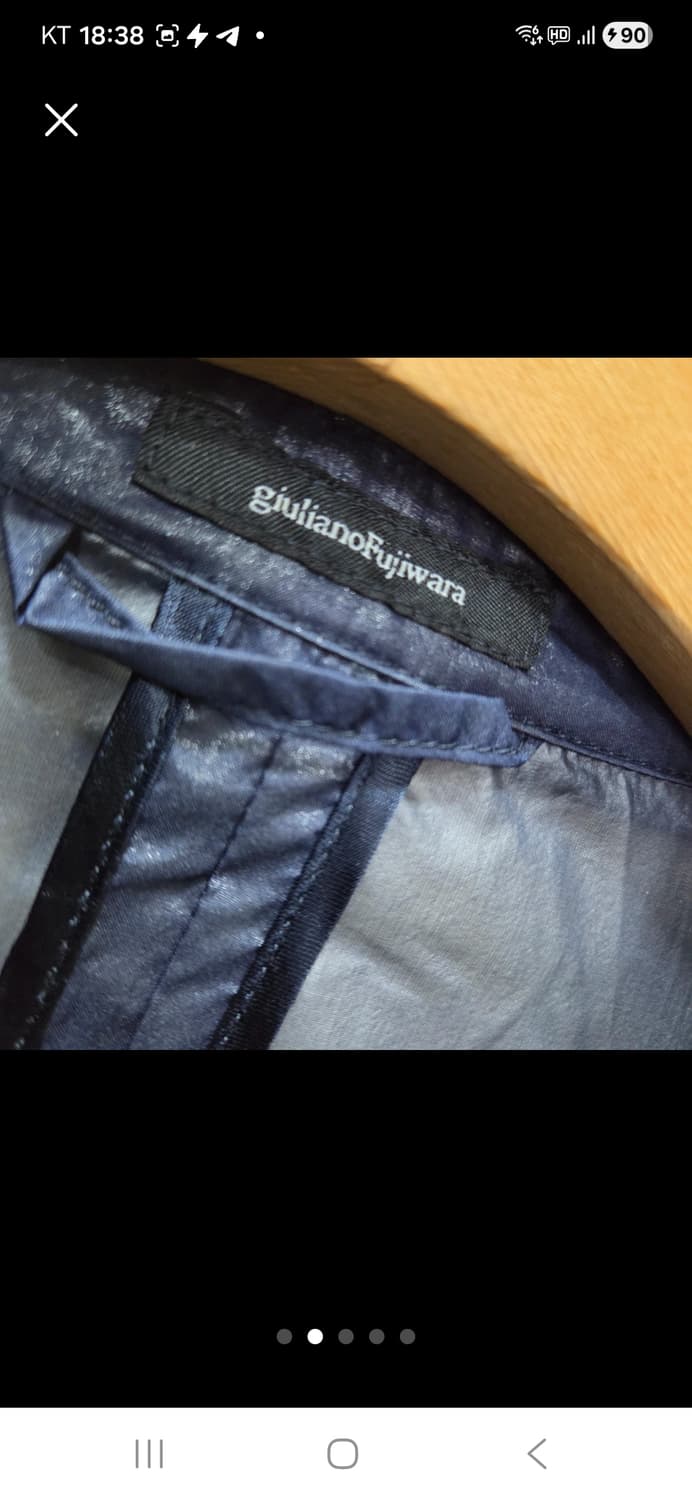 줄리아노 후지와라 시스루 코트 상품이미지2