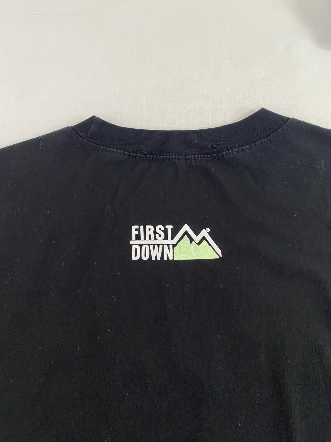 FIRST DOWN 퍼스트다운 로고 블랙 티셔츠 <87> 상품이미지4