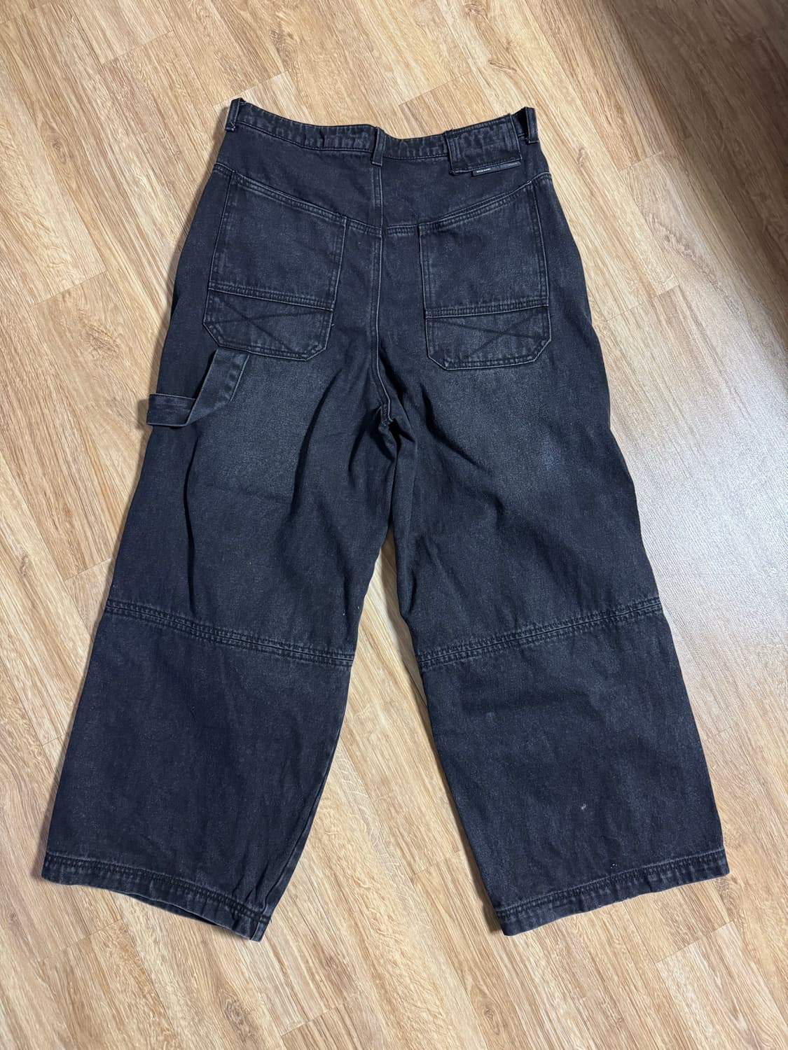 (XL) etce base 블랙 카펜더 데님 팬츠 상품이미지2