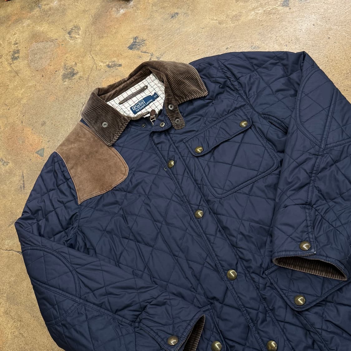 [정품/XL] 폴로 랄프로렌 네이비 퀼팅 자켓 b15 상품이미지1