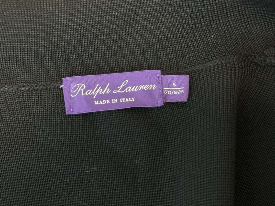 [S] Ralph Lauren 랄프로렌 퍼플라벨 울 가디건 블랙 상품이미지4