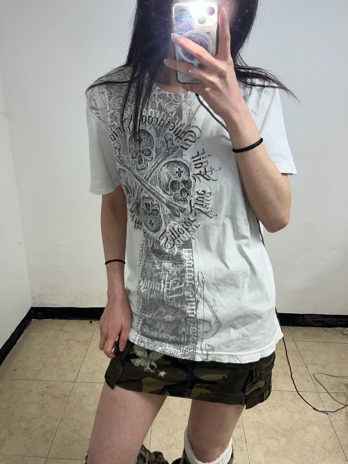 Buckaroo 스컬 패치 프린팅 티셔츠  상품이미지3