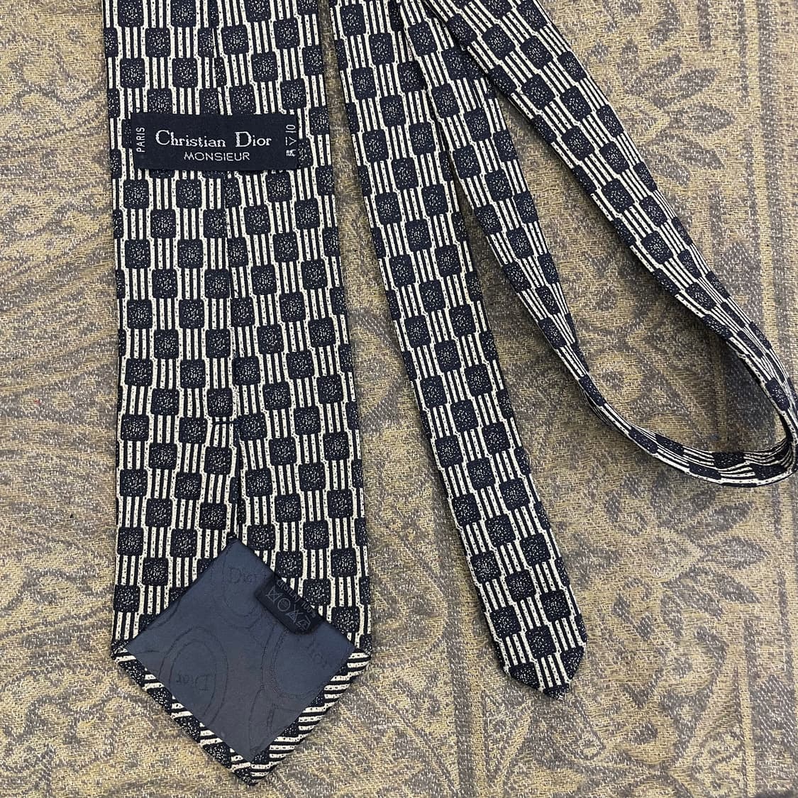 크리스찬 디올 Dior 실크 넥타이 하이엔드 명품 타이 상품이미지4