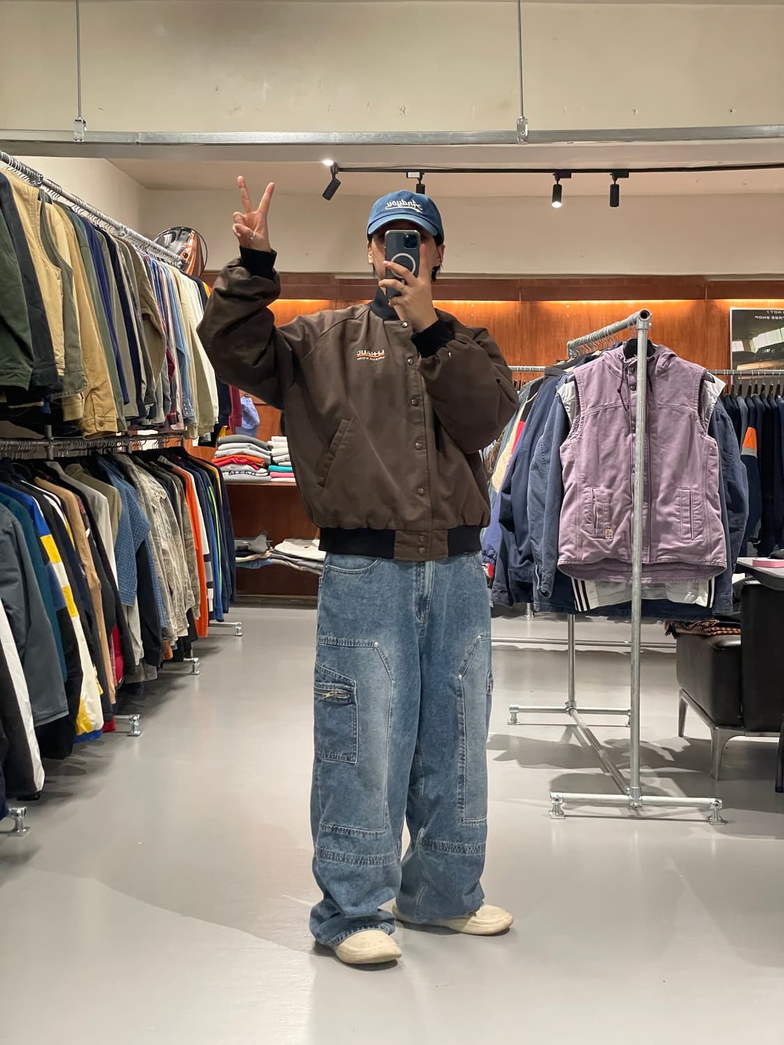 빈티지 워크 봄버 자켓   상품이미지3