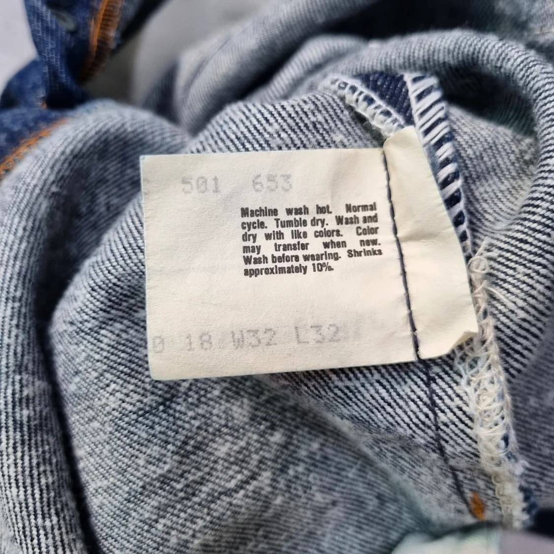 USA 리바이스 1984 논셀비지 501 32/32 준신품 상품이미지5