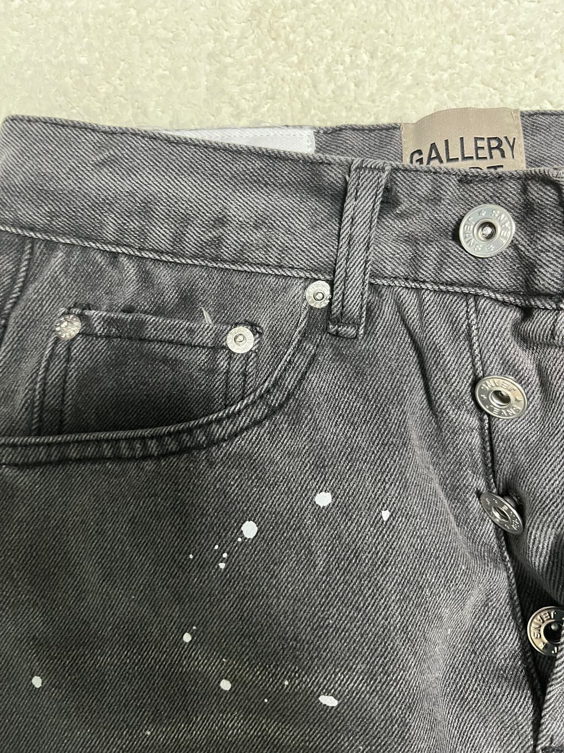 Gallery Dept. Black Paint Splatter 급처 상품이미지5