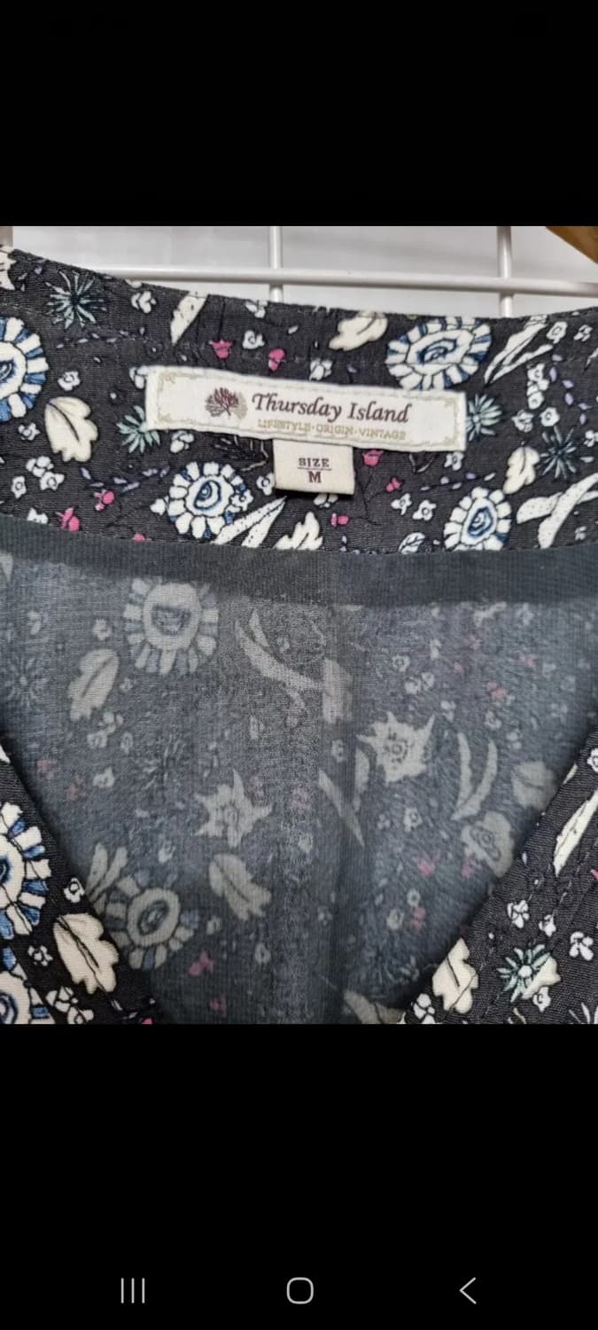 써스데이아일랜드 원피스 M (새상품급) 상품이미지6