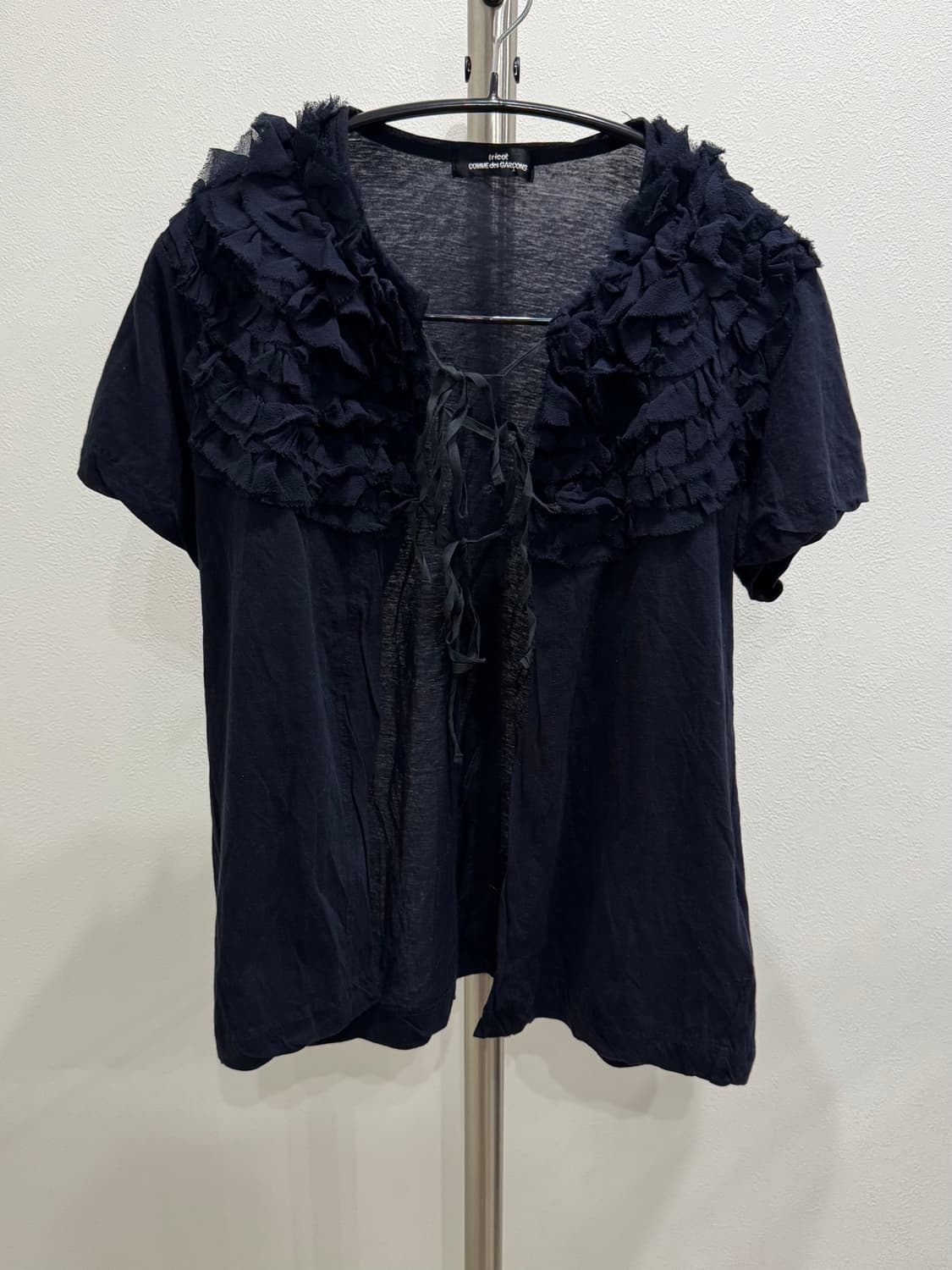 꼼데가르송 06ss 프릴 레이스 블라우스 티셔츠 상품이미지1