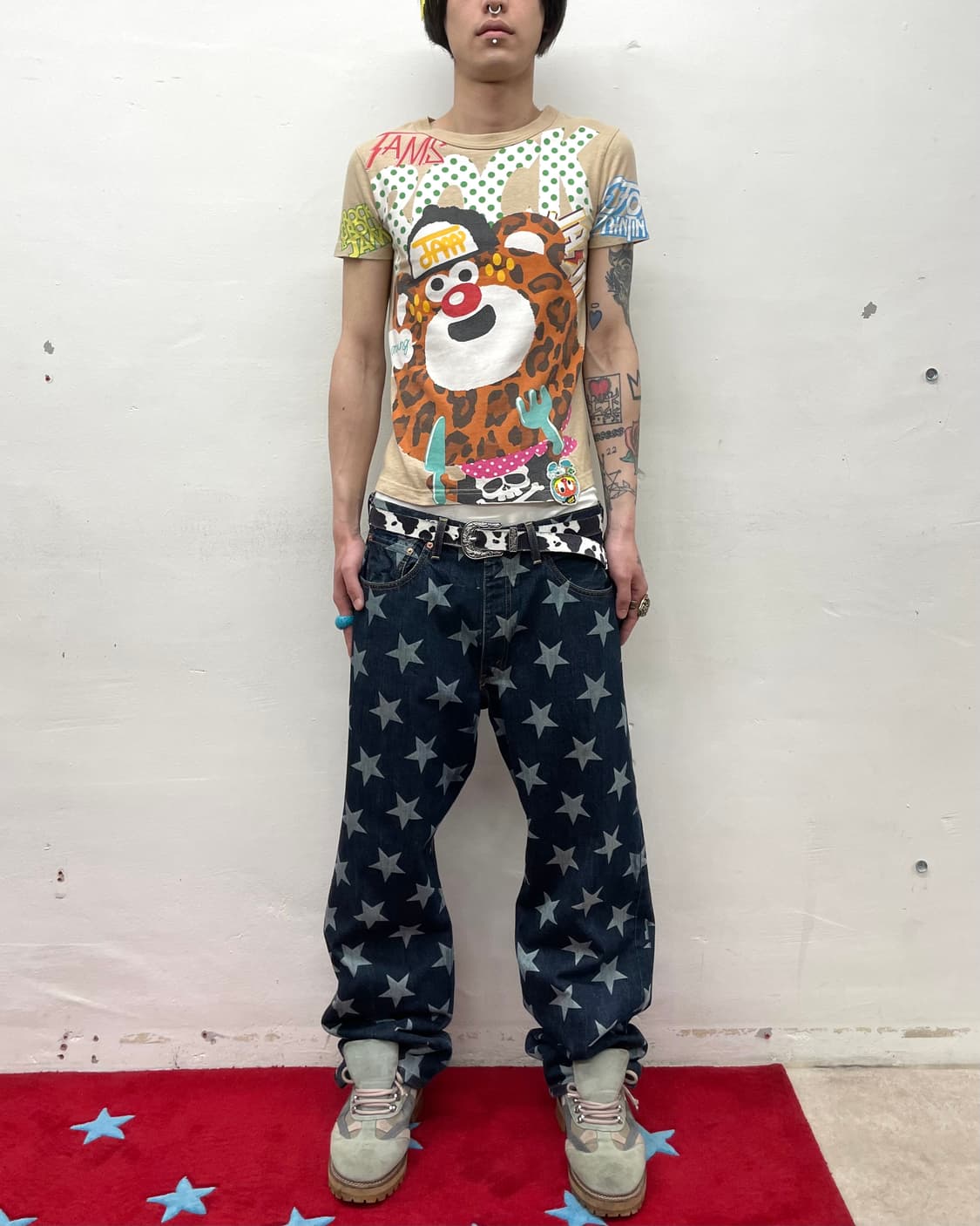 JAM Rock Tiger Dot Beige T-Shirt  상품이미지5