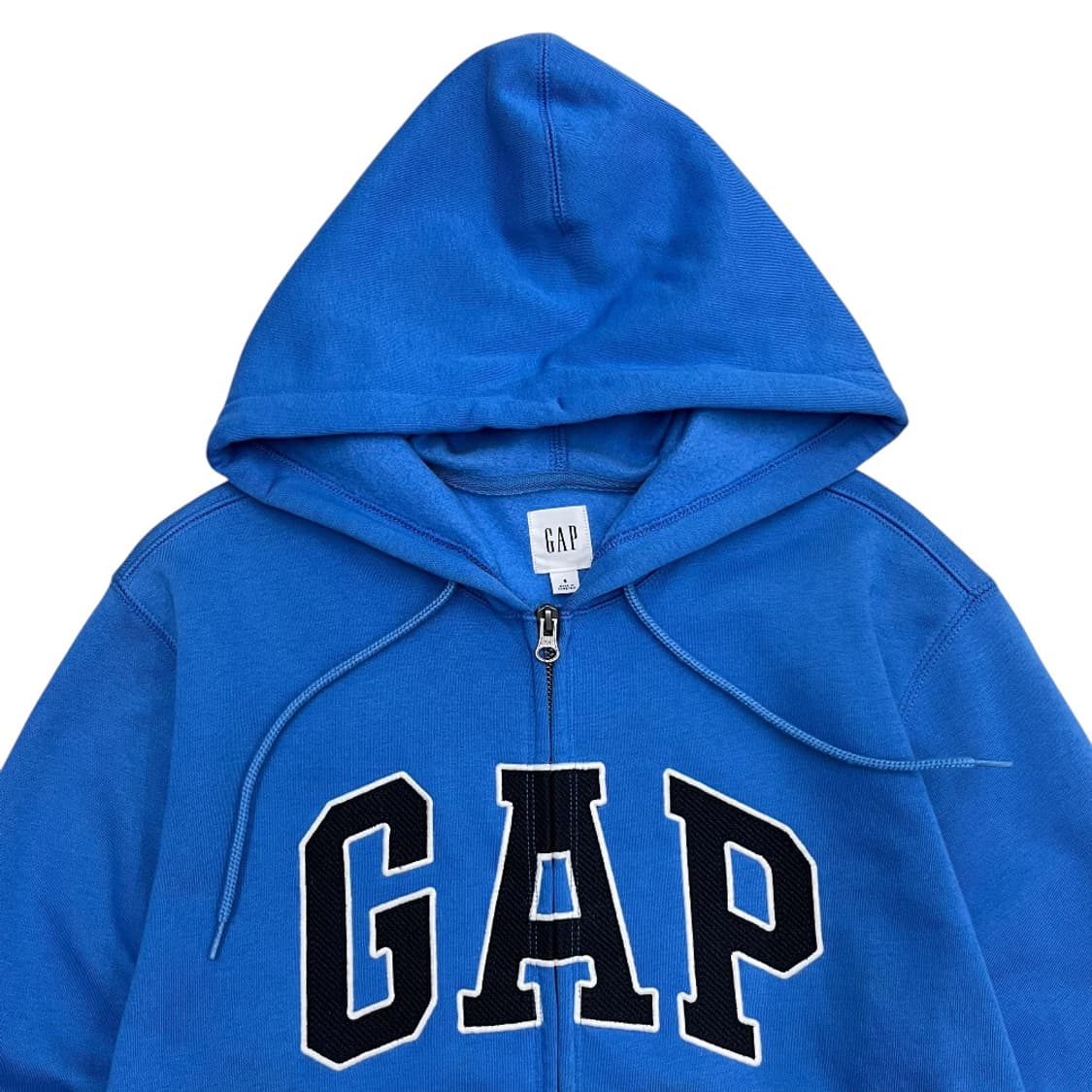 갭 센터로고 블루 후드집업 S 상품이미지4