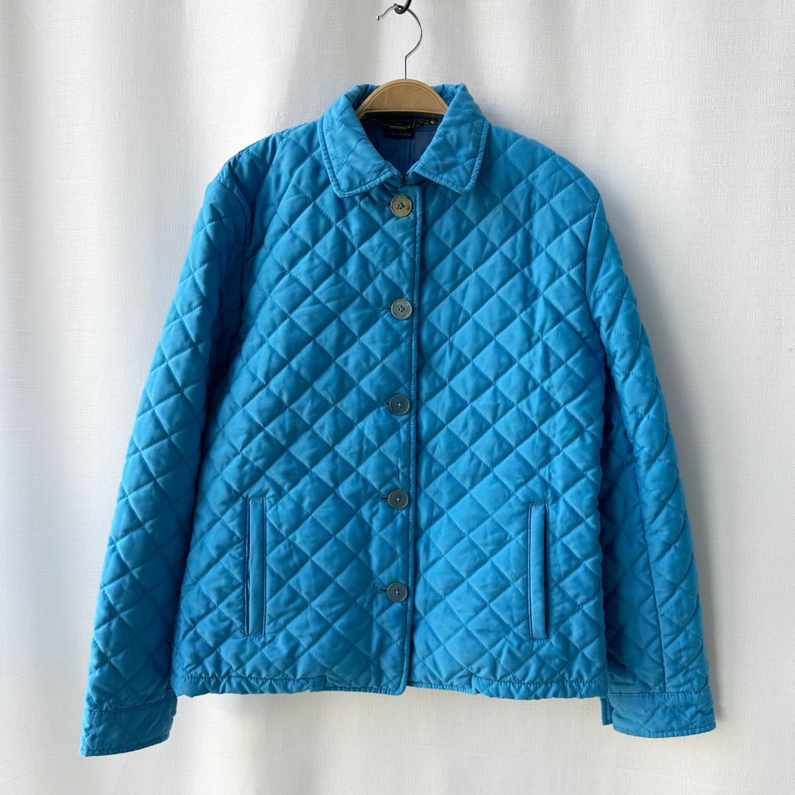 랄프로렌 퀼팅 자켓 스카이 블루 M 상품이미지1