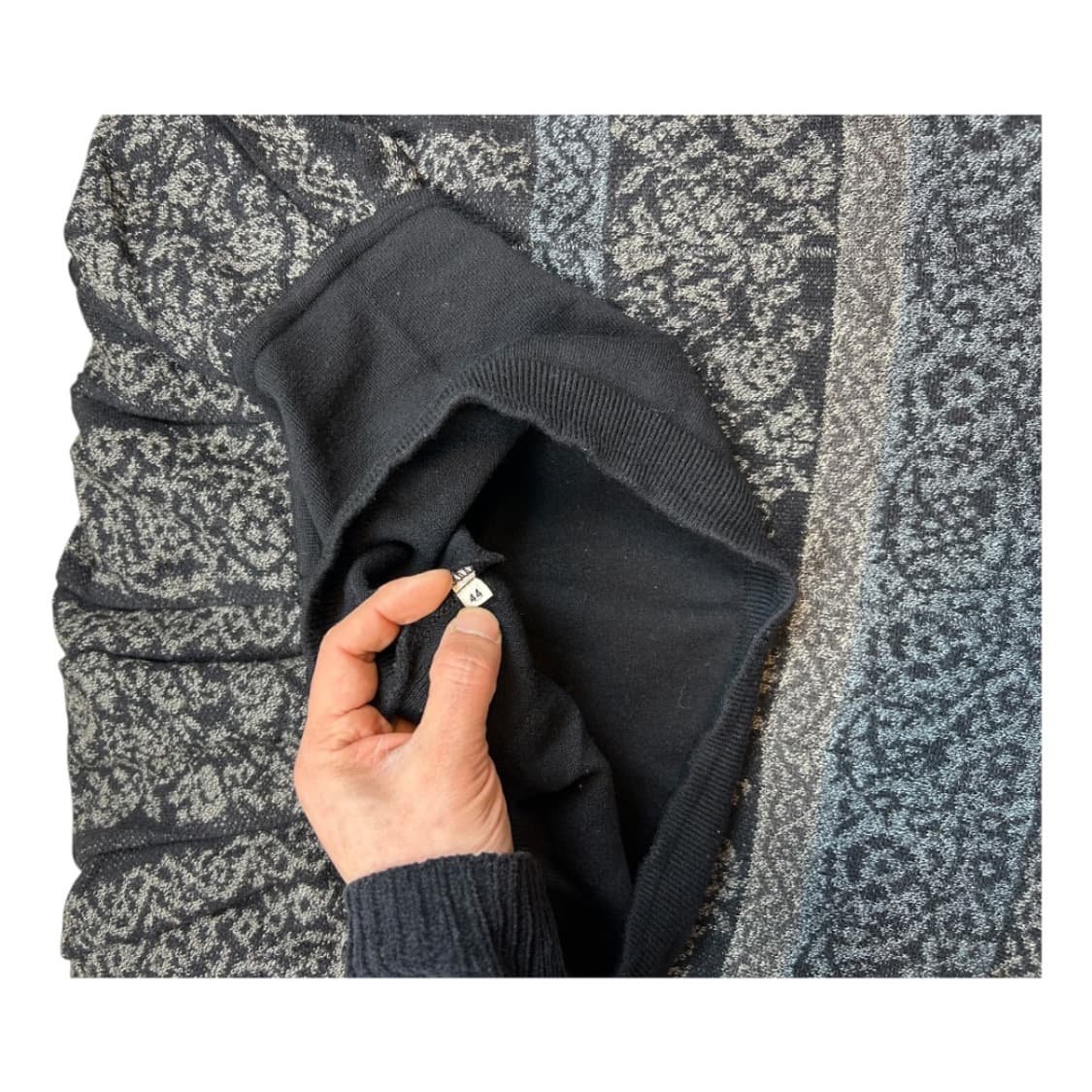 W-F) 미쏘니 자카드 니트 미디 스커트 BS-003 상품이미지3