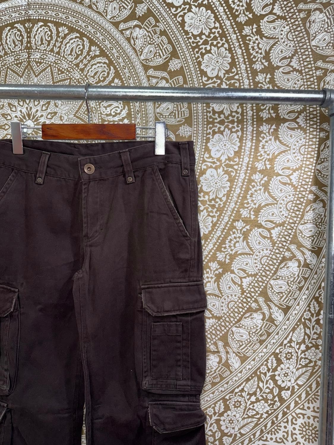Vintage 포켓 브라운 카고팬츠 상품이미지4