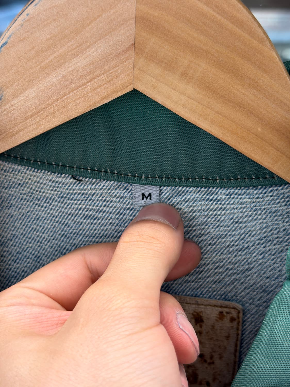 90s nylon collar trucker jacket  상품이미지3