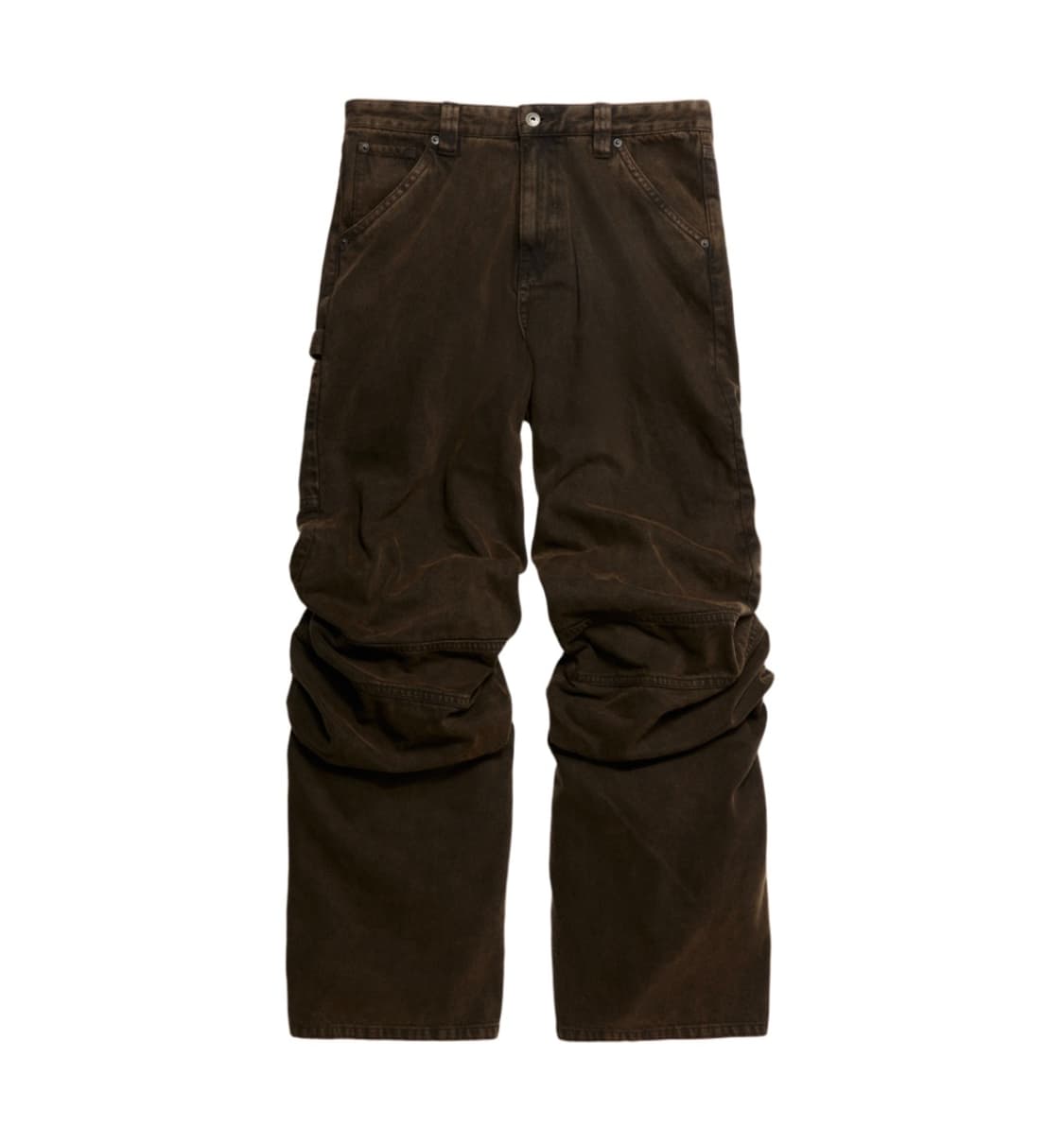 H&m 글렌마틴스 스라우치 트윌팬츠 다크 브라운 상품이미지1