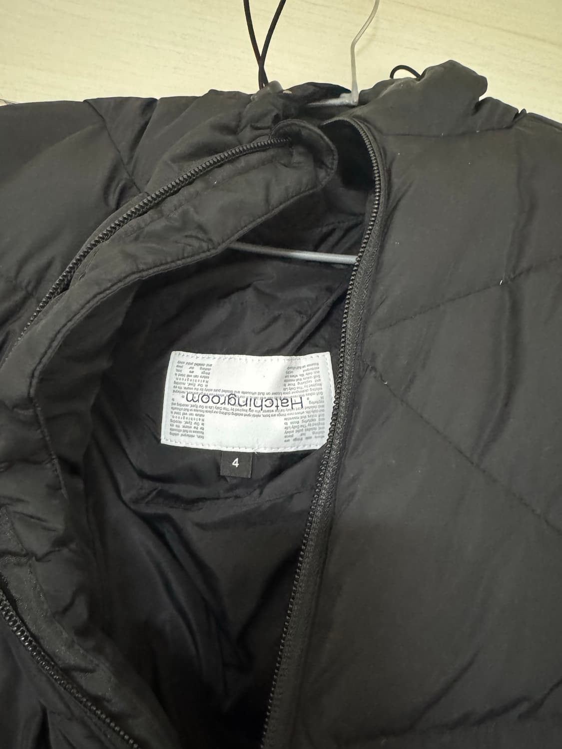 해칭룸 웹구스 다운푸퍼 블랙 상품이미지3