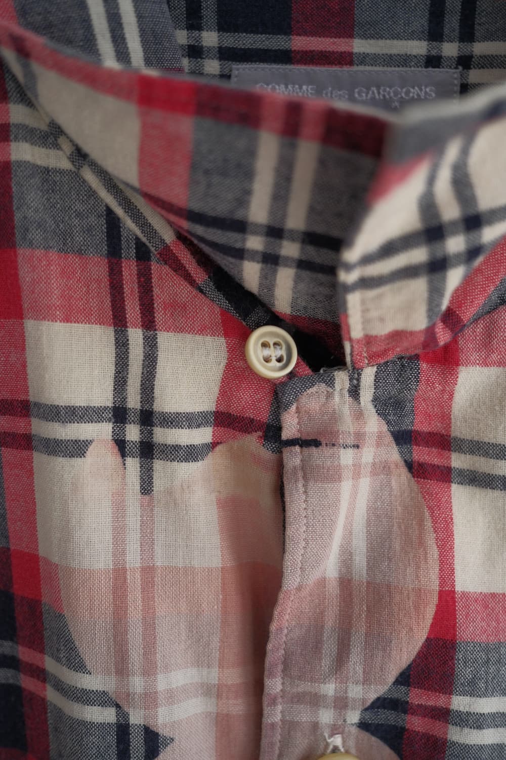 Dot red check shirt (tanaka era) 상품이미지4