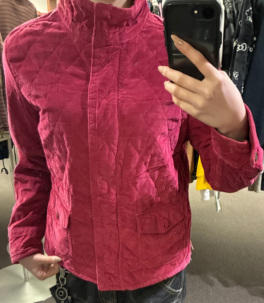 M)에디 바우어 빈티지 벨벳 코듀로이 퀼팅 자켓 상품이미지1