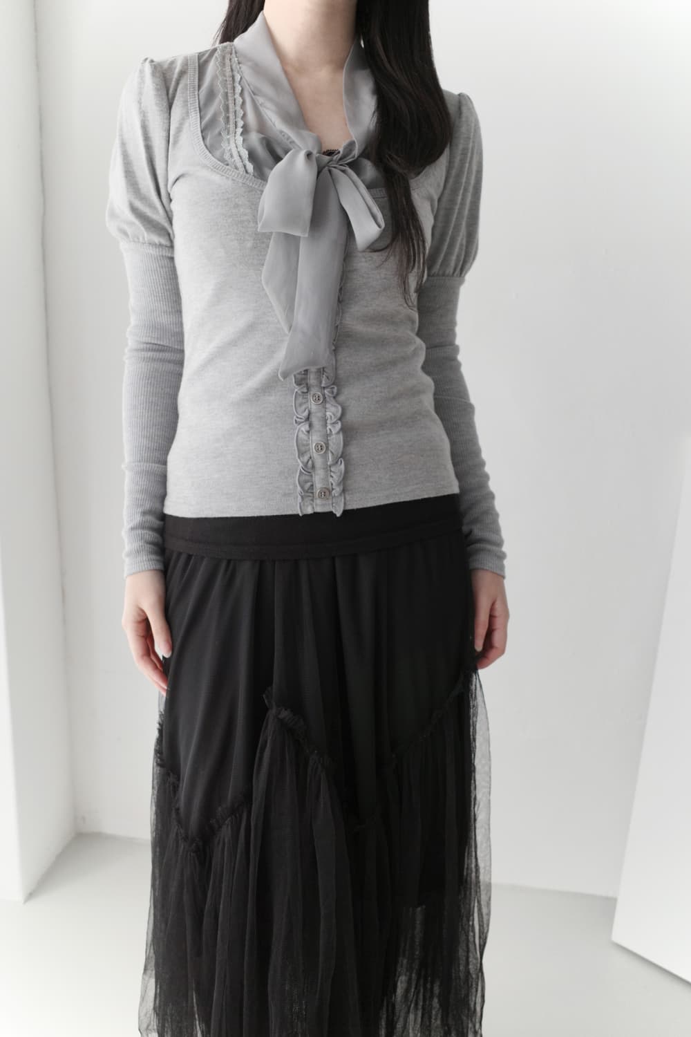 ribbon puff long sleeve 상품이미지4