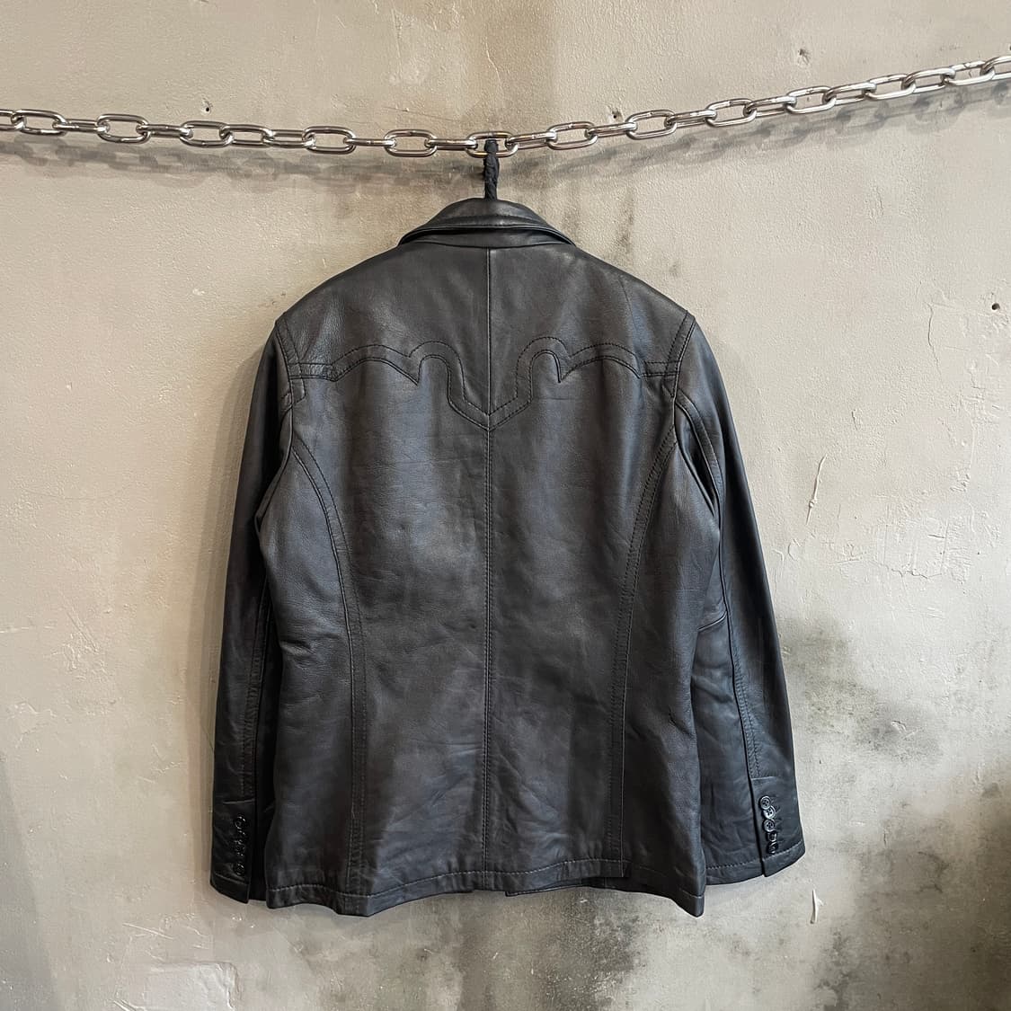 커스텀컬쳐 레더 블레이저 상품이미지6